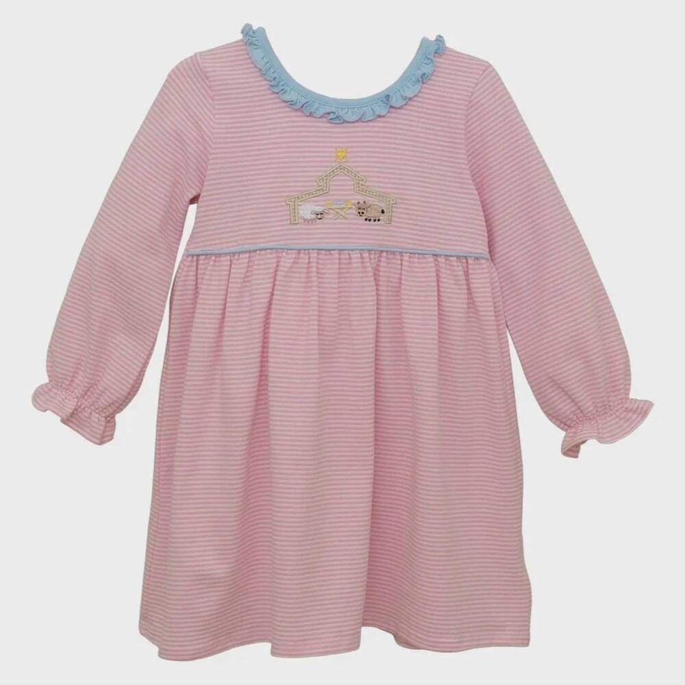 NEW TROTTER STREET KIDS girl's nativity dress in pink